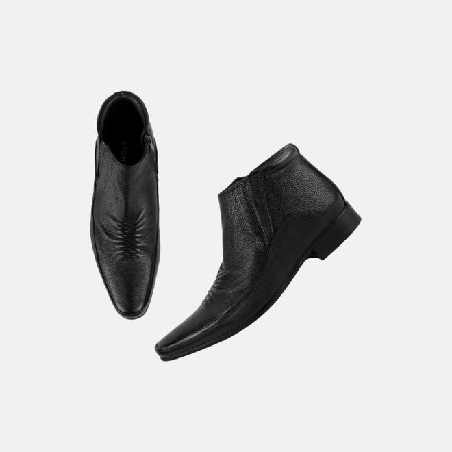 J.Fontini Men Black Formal Boots (SKU: 14-1682-11-40)