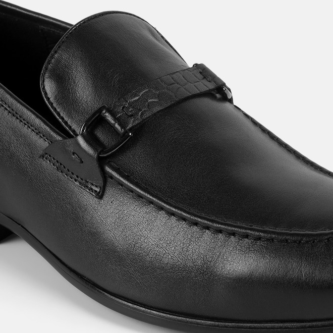 J.Fontini Men Black Formal Moccasin (SKU: 14-1683-11-40)
