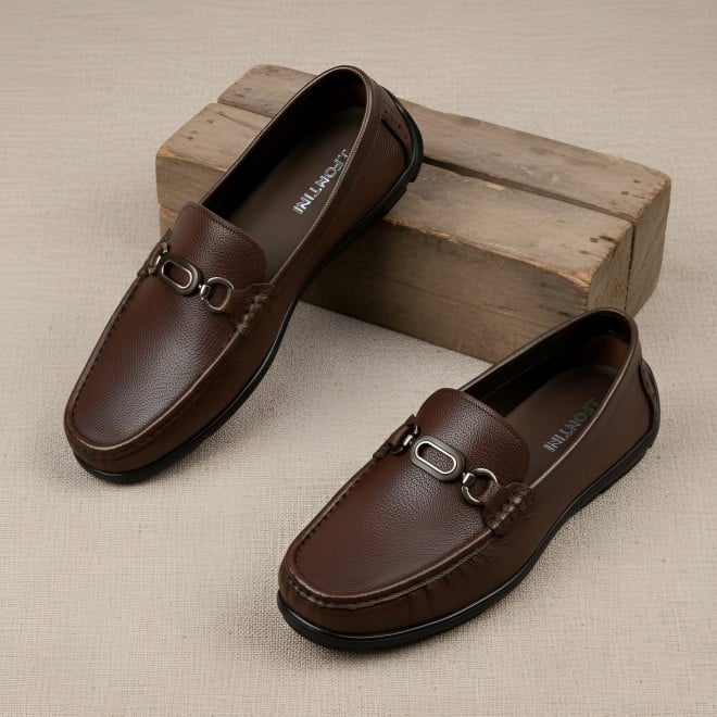 J.Fontini Men Brown Casual Loafers