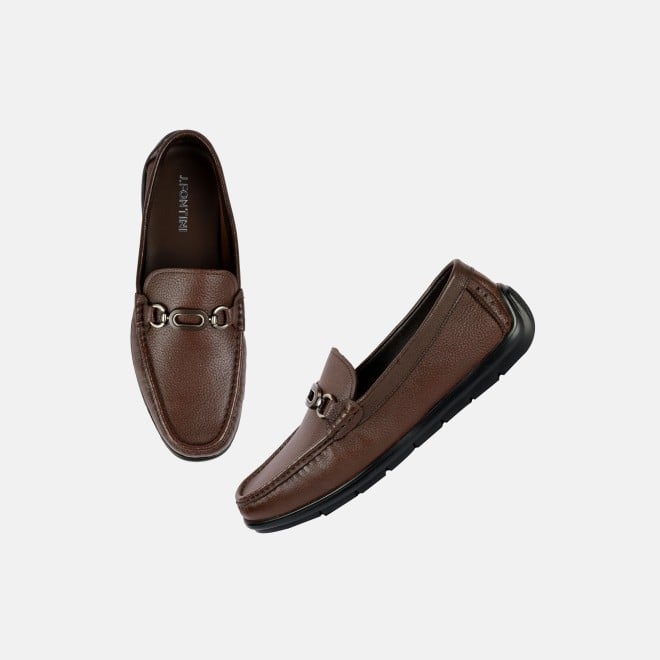 J.Fontini Men Brown Casual Loafers (SKU: 14-1686-12-41)