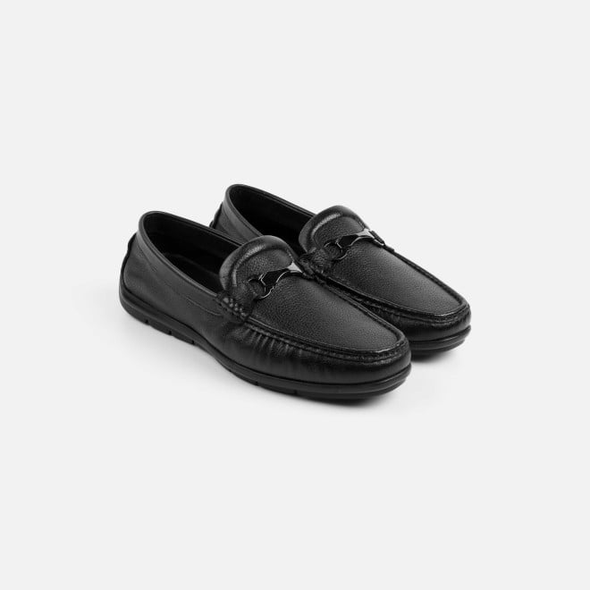 J.Fontini Men Black Formal Moccasin (SKU: 14-1687-11-40)