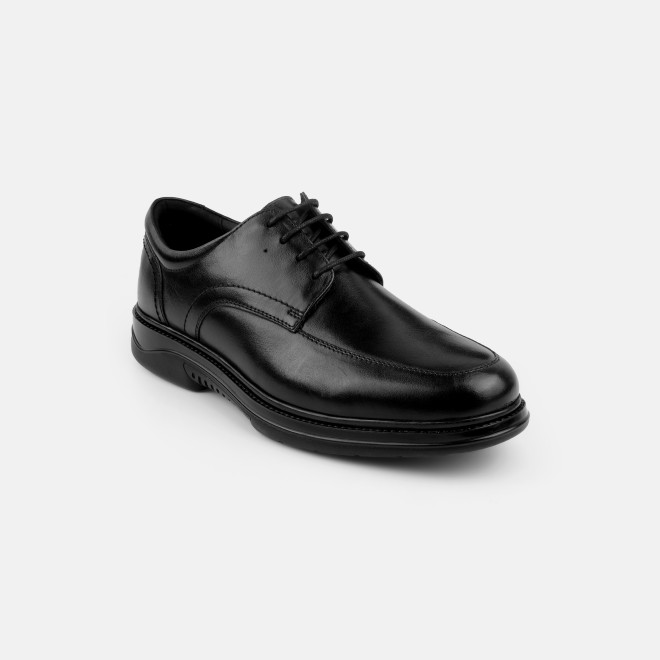 J.Fontini Men Black Formal Lace Up