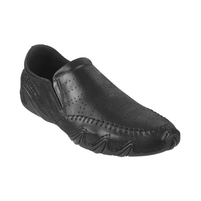 J.Fontini Men Black Casual Loafers