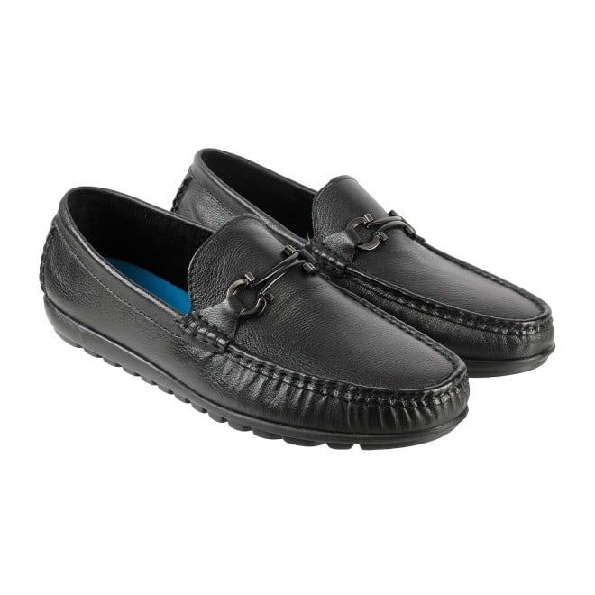 J.Fontini Men Black Casual Loafers