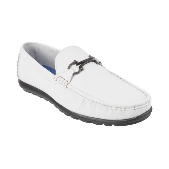 J.Fontini Men White Casual Loafers