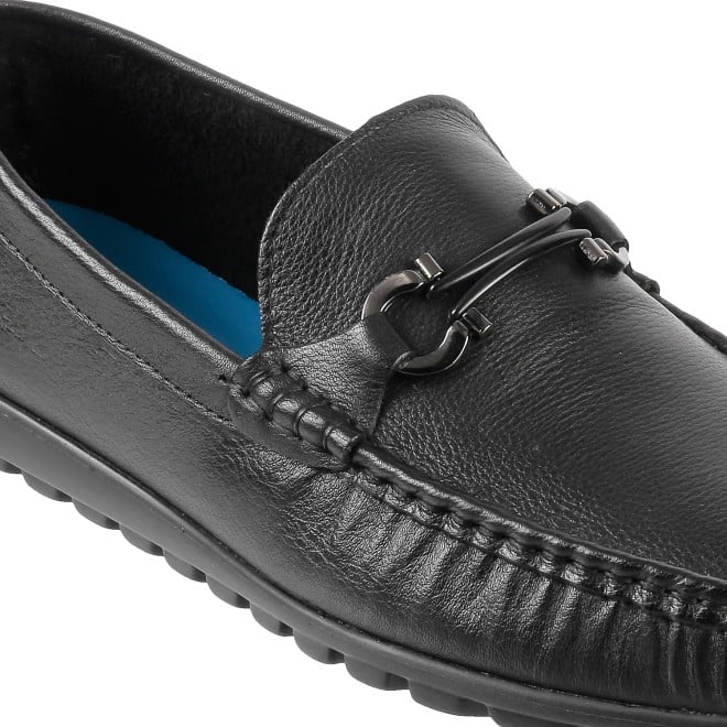 J.Fontini Men Black Casual Loafers (SKU: 14-258-11-46)