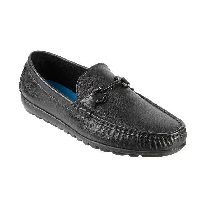 J.Fontini Men Black Casual Loafers