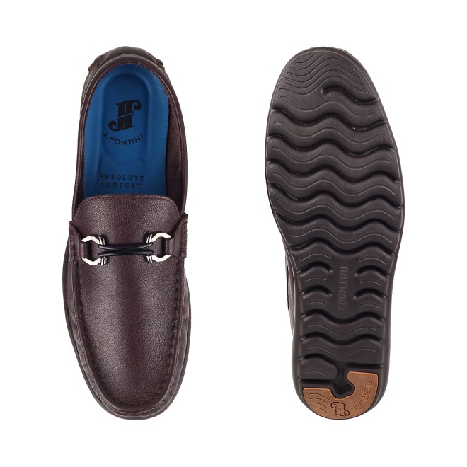 J.Fontini Men Brown Casual Loafers (SKU: 14-258L-12-46)
