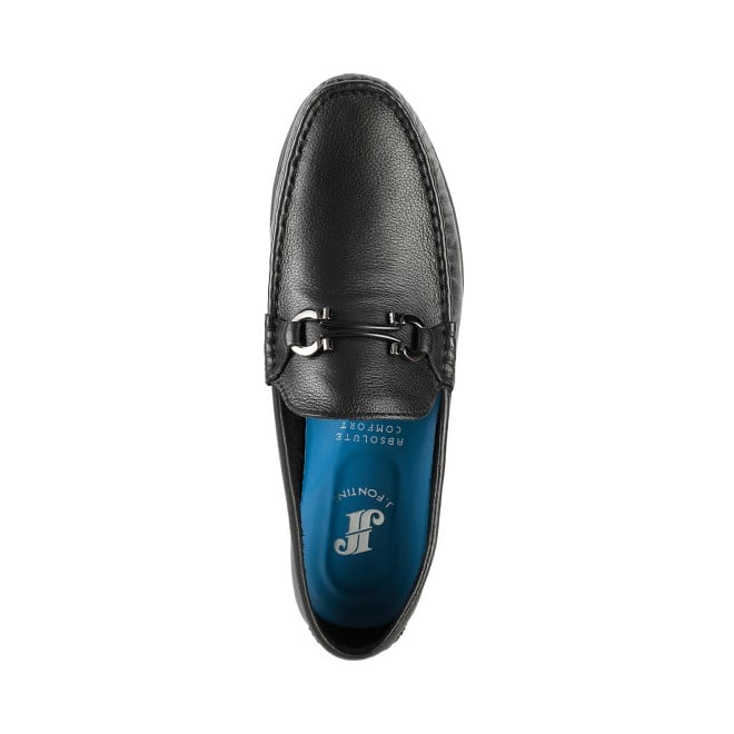 J.Fontini Men Black Casual Loafers (SKU: 14-258L-11-46)