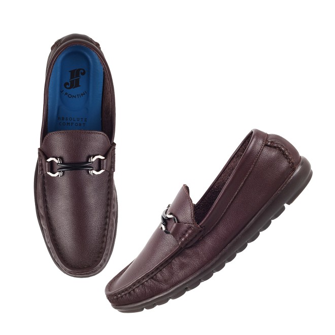 J.Fontini Men Brown Casual Loafers (SKU: 14-258L-12-46)