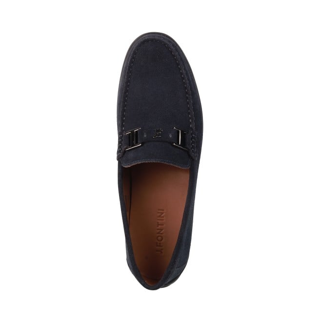 J.Fontini Men BlueSuede Casual Loafers (SKU: 14-414-39-40)