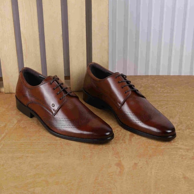 Mochi Men Tan Formal Derby (SKU: 14-471-23-40)