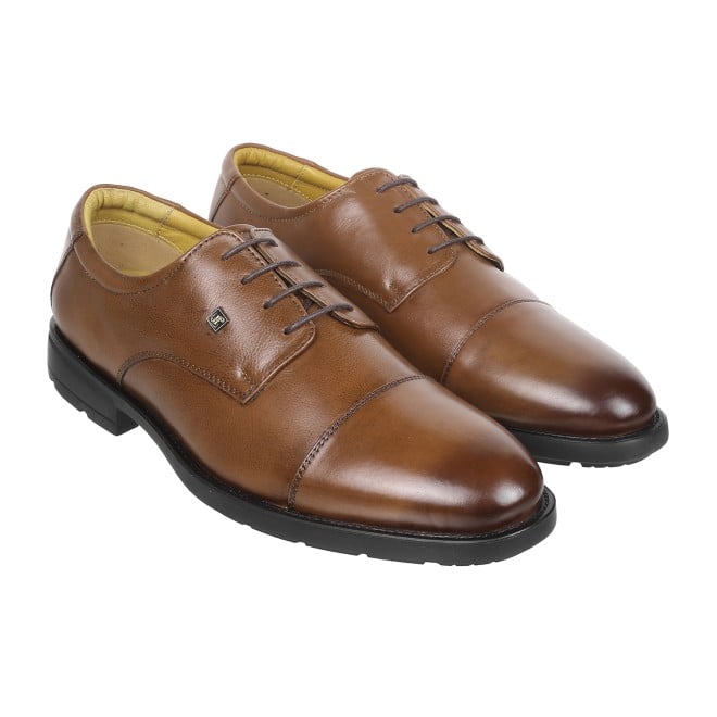 J.Fontini Men Tan Formal Oxford