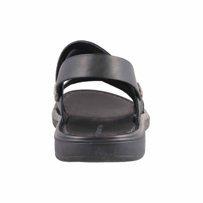 J.Fontini Men Black Casual Sandals (SKU: 14-473-11-40)