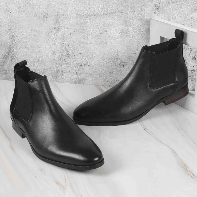 Mochi Men Black Formal Slip-Ons (SKU: 14-475-11-42)