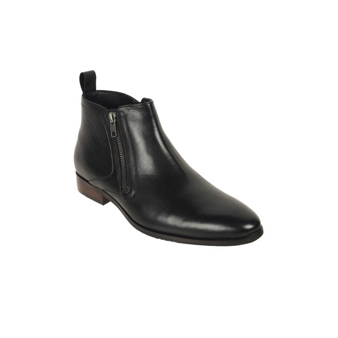 J.Fontini Men Black Formal Boots