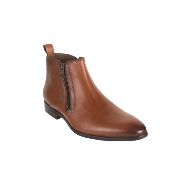 J.Fontini Men Tan Formal Boots