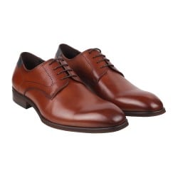 Men Tan Formal Lace Up