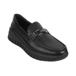 Men Black Formal Slip-Ons