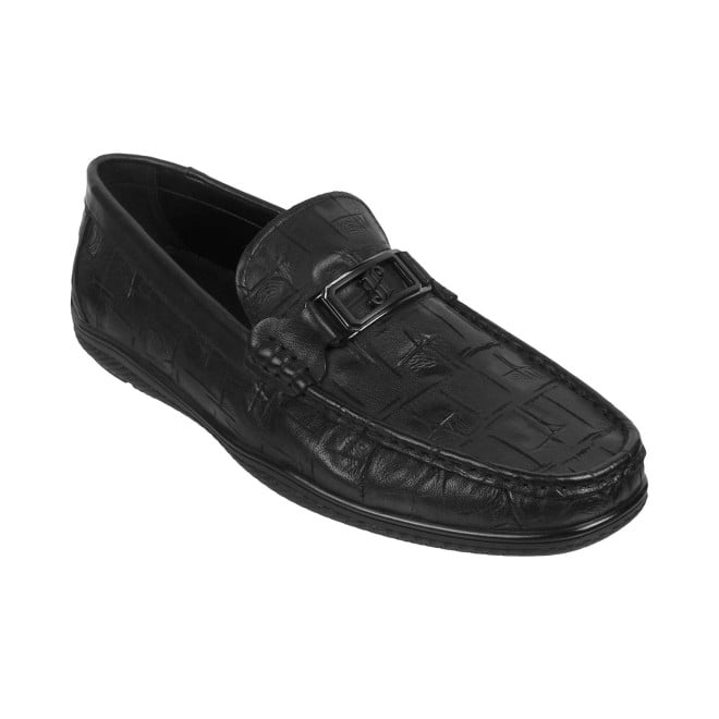 J.Fontini Men Black Casual Loafers (SKU: 14-696-11-44)