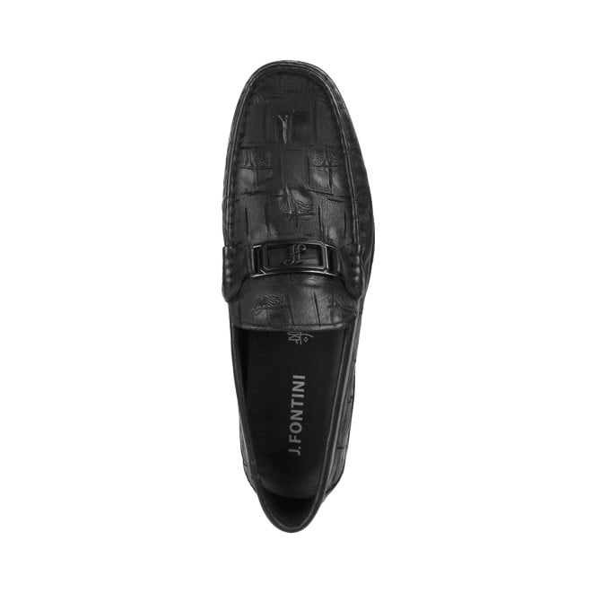 J.Fontini Men Black Casual Loafers (SKU: 14-696-11-44)