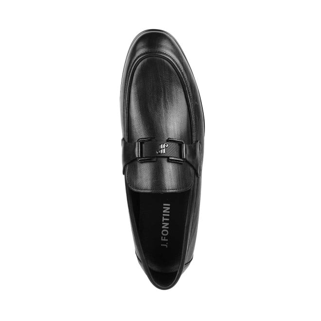 J.Fontini Men Black Formal Moccasin (SKU: 14-726-11-40)