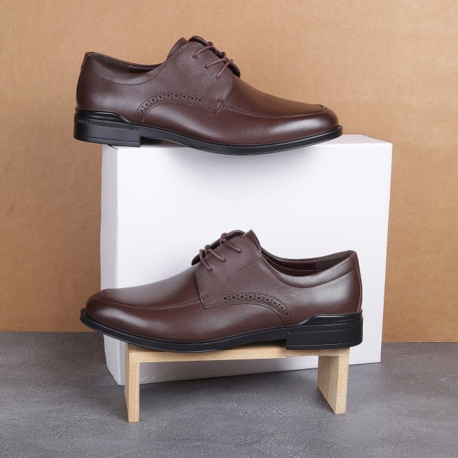 J.Fontini Men Brown Formal Lace Up