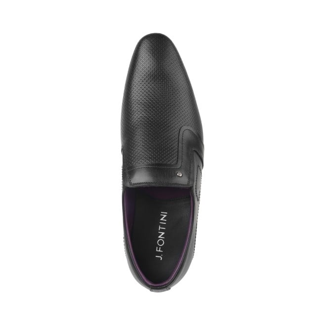 J.Fontini Men Black Formal Moccasin (SKU: 14-825-11-41)