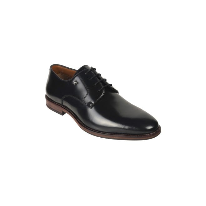 J.Fontini Men Black Formal Lace Up