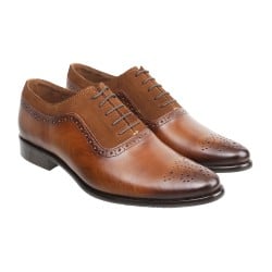 Men Tan Formal Lace Up