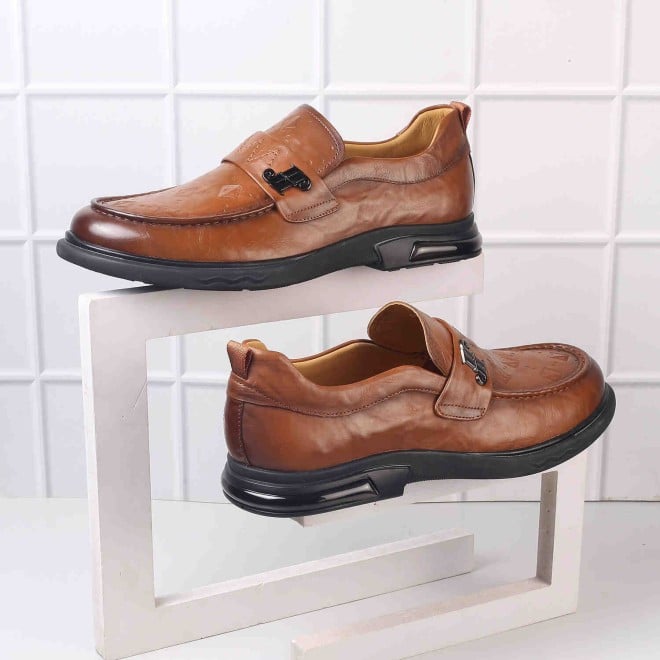 Mochi Men Tan Formal Moccasin (SKU: 14-899-23-40)