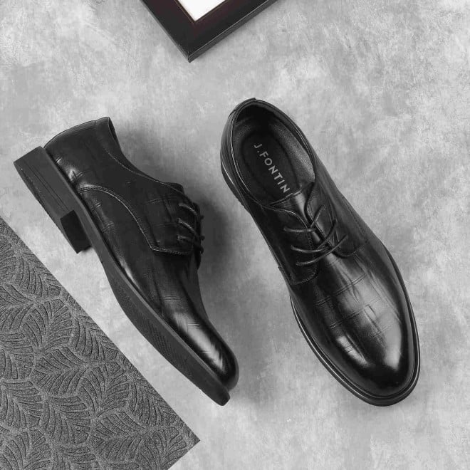 Mochi Men Black Formal Lace-Up