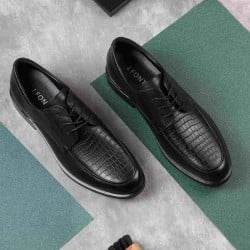 Men Black Formal Lace-Up