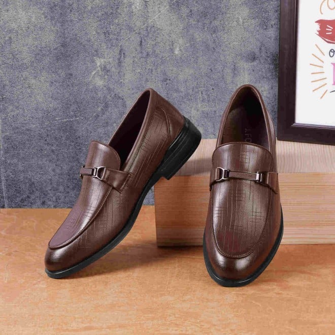 Mochi Men Brown Formal Moccasin (SKU: 14-913-12-40)