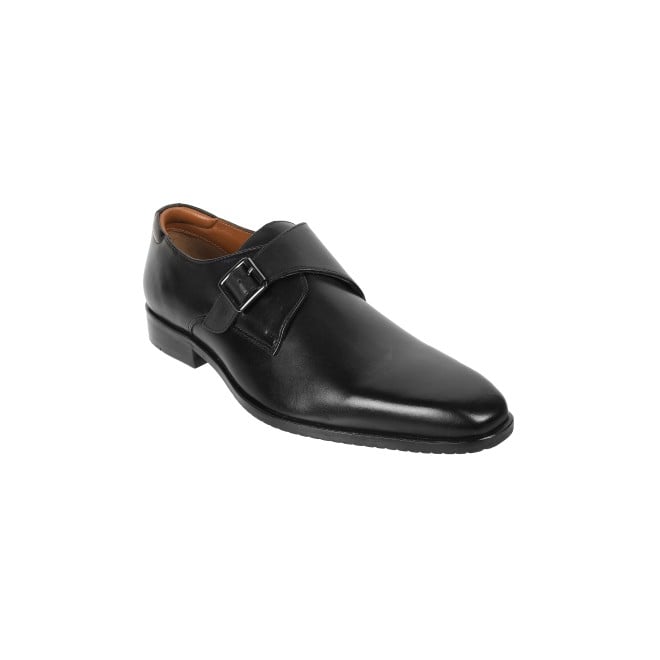 J.Fontini Men Black Formal Monk