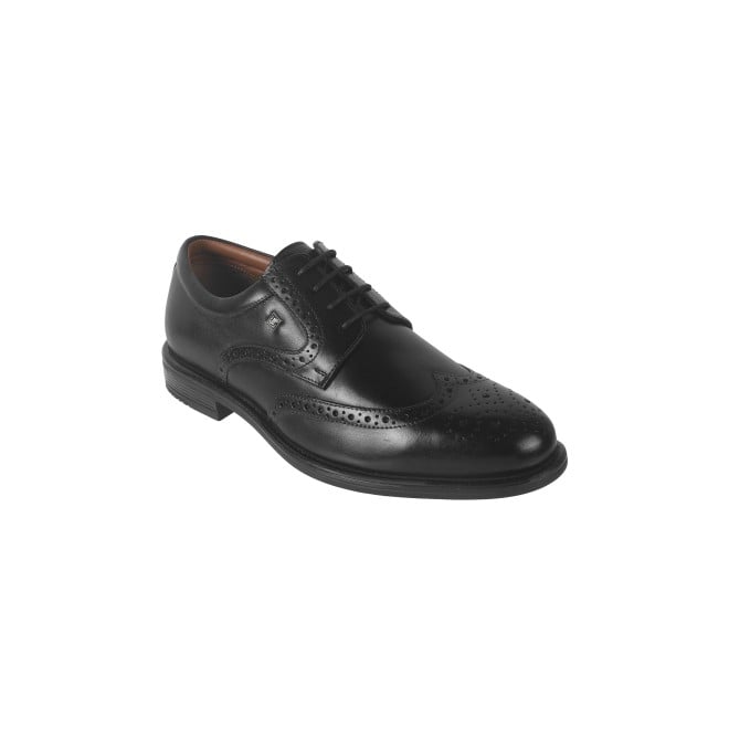 J.Fontini Men Black Formal Brogue