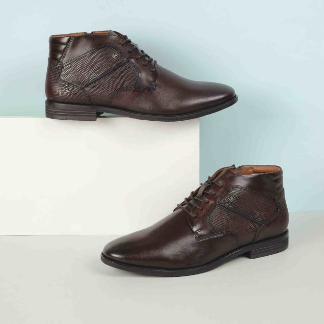 J.Fontini Men Brown Formal Boots (SKU: 14-933-12-40)