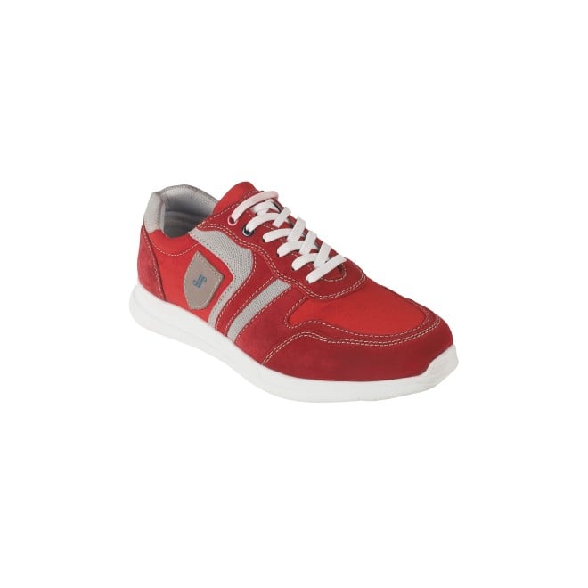 J.Fontini Men Red Casual Sneakers