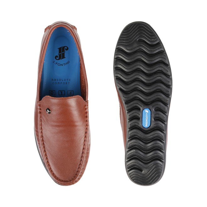 J.Fontini Men Brown Casual Loafers (SKU: 14-974L-12-46)