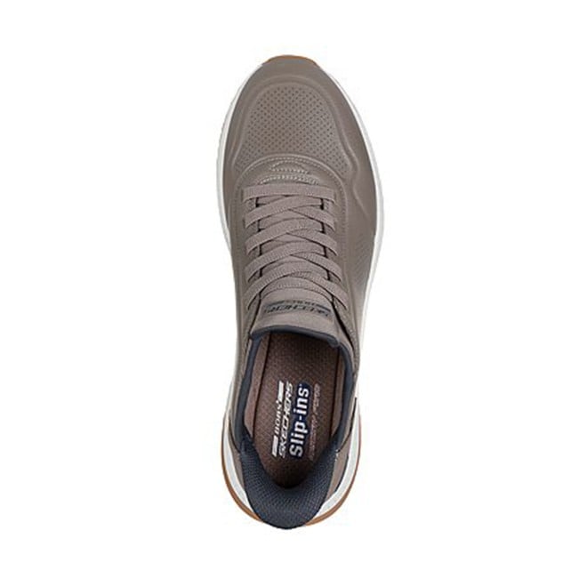 Skechers Men Beige Sports Sneakers (SKU: 158-118424-20-8)