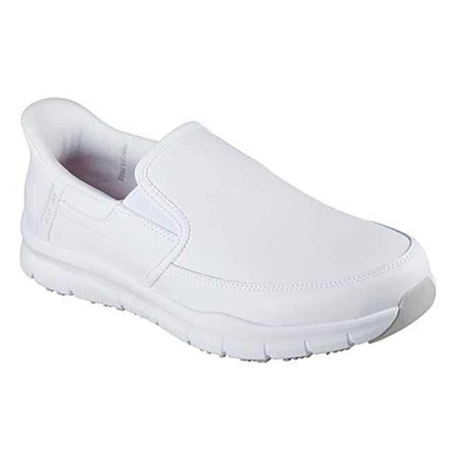 Skechers Men White Sports Slip Ons (SKU: 158-200304-16-10)
