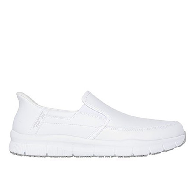 Skechers Men White Sports Slip Ons (SKU: 158-200304-16-10)