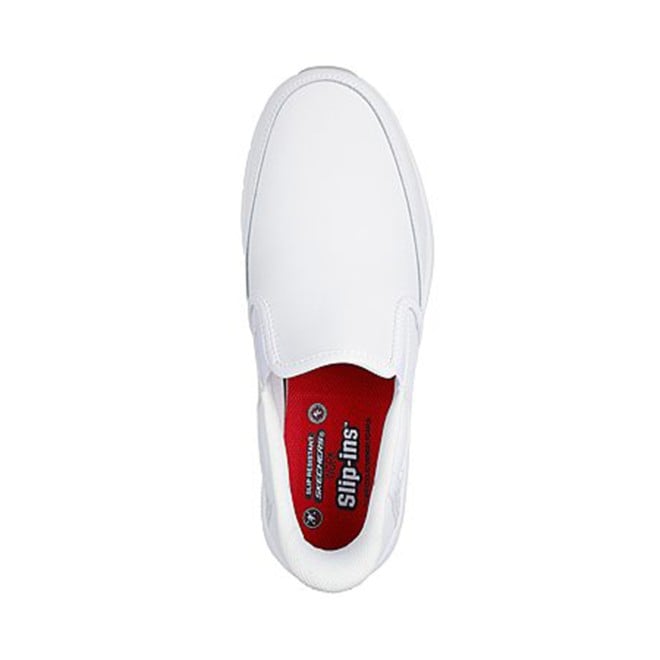 Skechers Men White Sports Slip Ons (SKU: 158-200304-16-10)