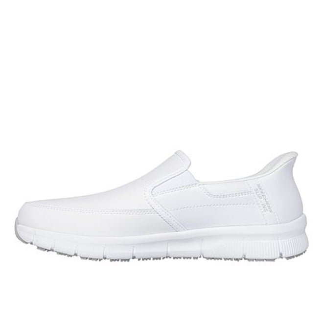 Skechers Men White Sports Slip Ons (SKU: 158-200304-16-10)