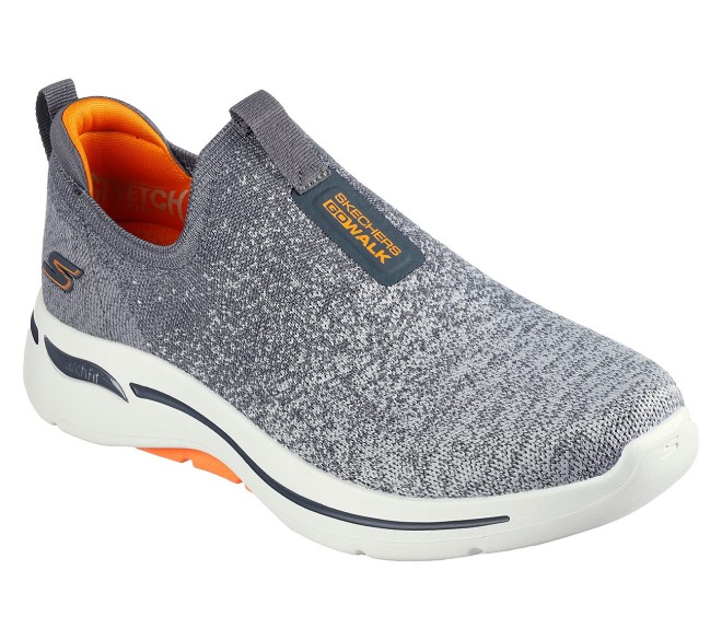Skechers Grey Sports Walking Shoes for Men
