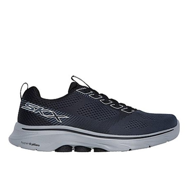 Skechers Men Black-grey Sports Lace Up