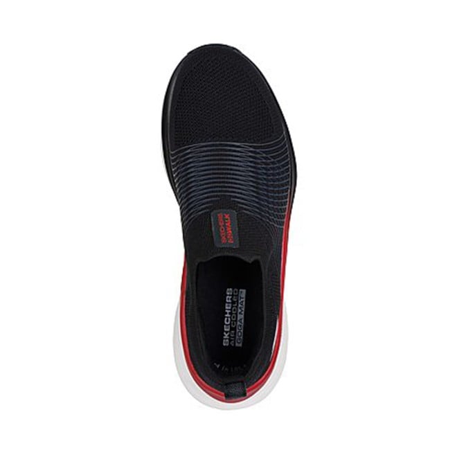 Skechers Men Black-red Sports Slip Ons (SKU: 158-216582-67-7)