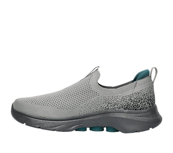 Skechers Men Grey-suede Sports Walking Shoes (SKU: 158-216633-68-7)