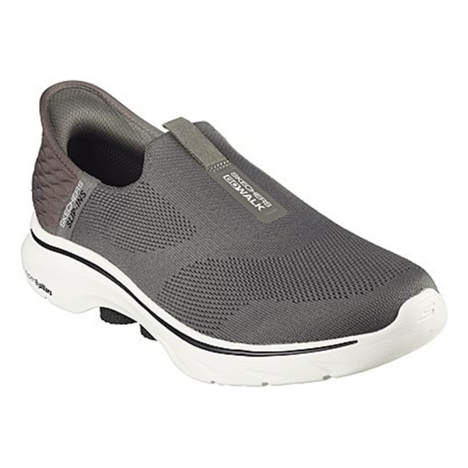 Skechers Men Brown Sports Slip Ons (SKU: 158-216641-12-8)