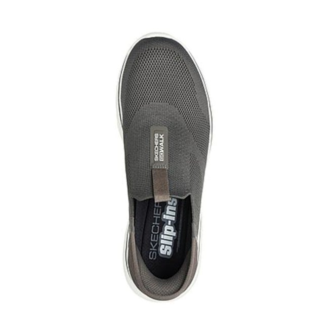 Skechers Men Brown Sports Slip Ons (SKU: 158-216641-12-8)